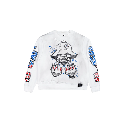 Triple Seven Trade War Longsleeve White