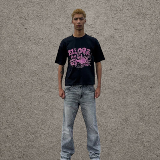 21 Love " Black Bubble " Tee