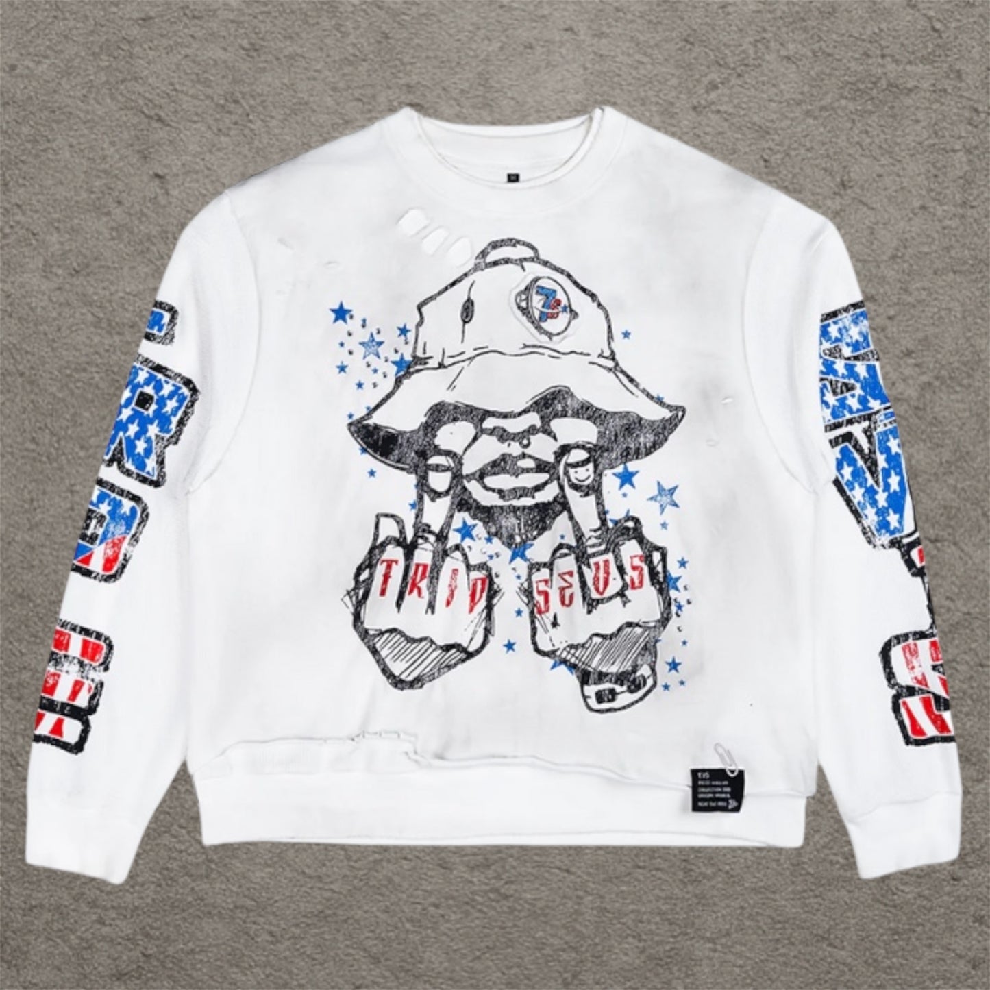 Triple Seven Trade War Longsleeve White