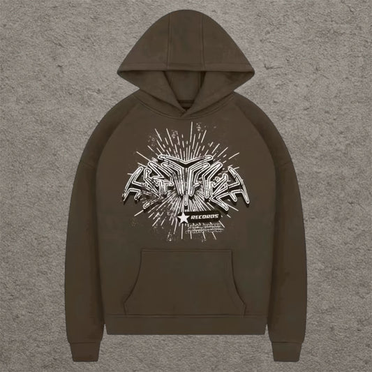 45Keys Records Hoodie Brown