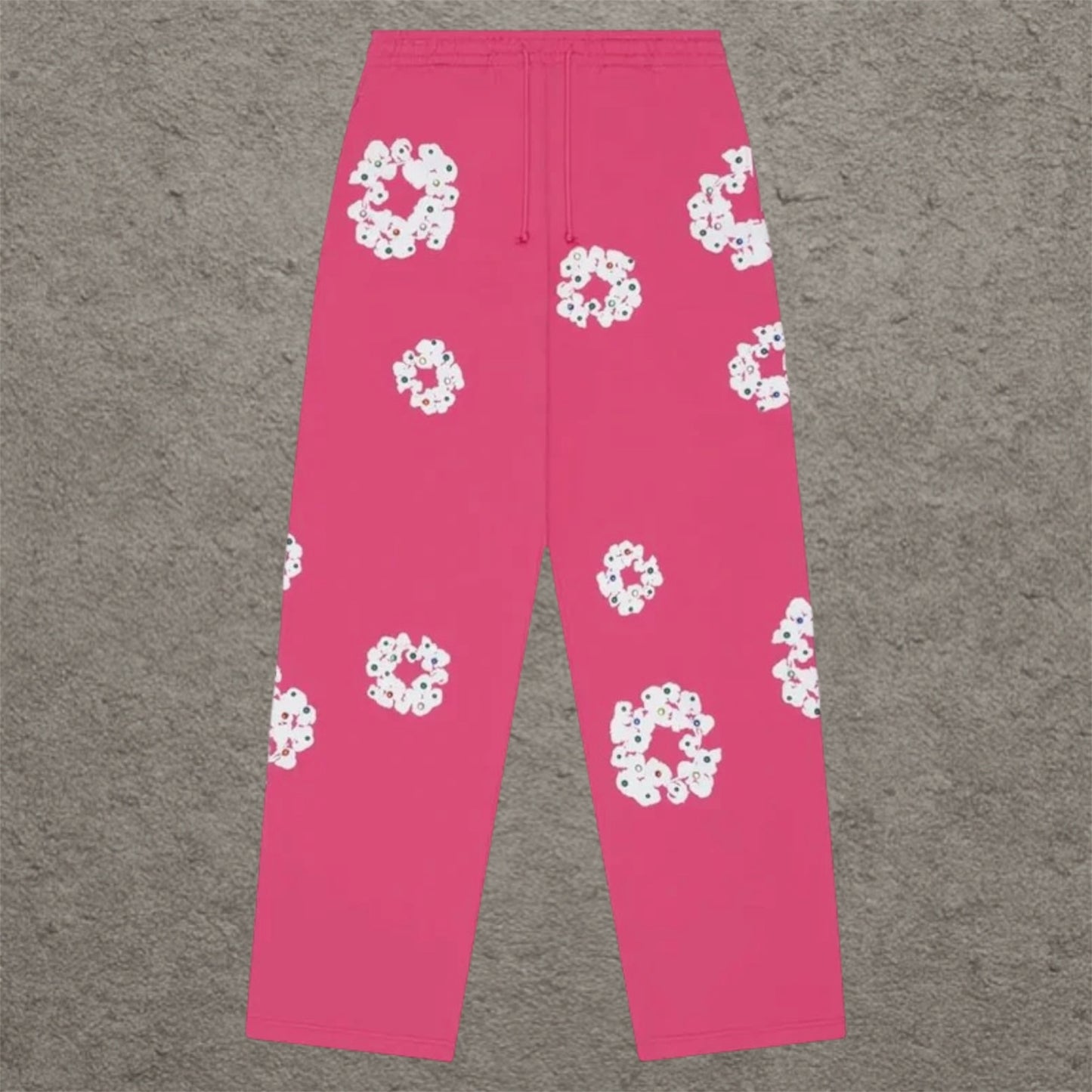 Denim Tears FW25 Rhinestone Sweatpants Pink