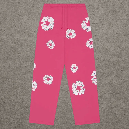 Denim Tears FW25 Rhinestone Sweatpants Pink
