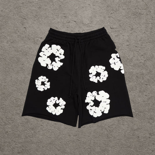 Denim Tears The Cotton Wreath Shorts Black