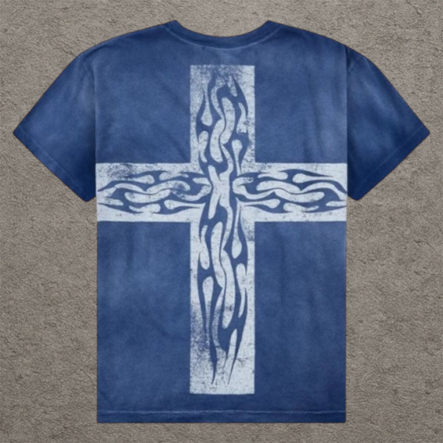 Hellstar Carry Your Cross Tee Blue