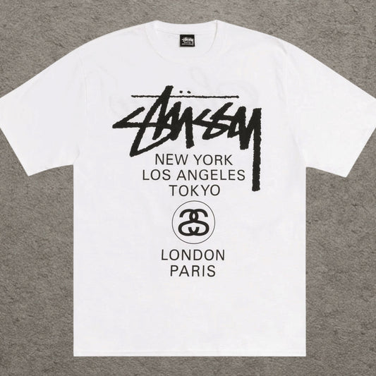 Stussy World Tour T-Shirt White