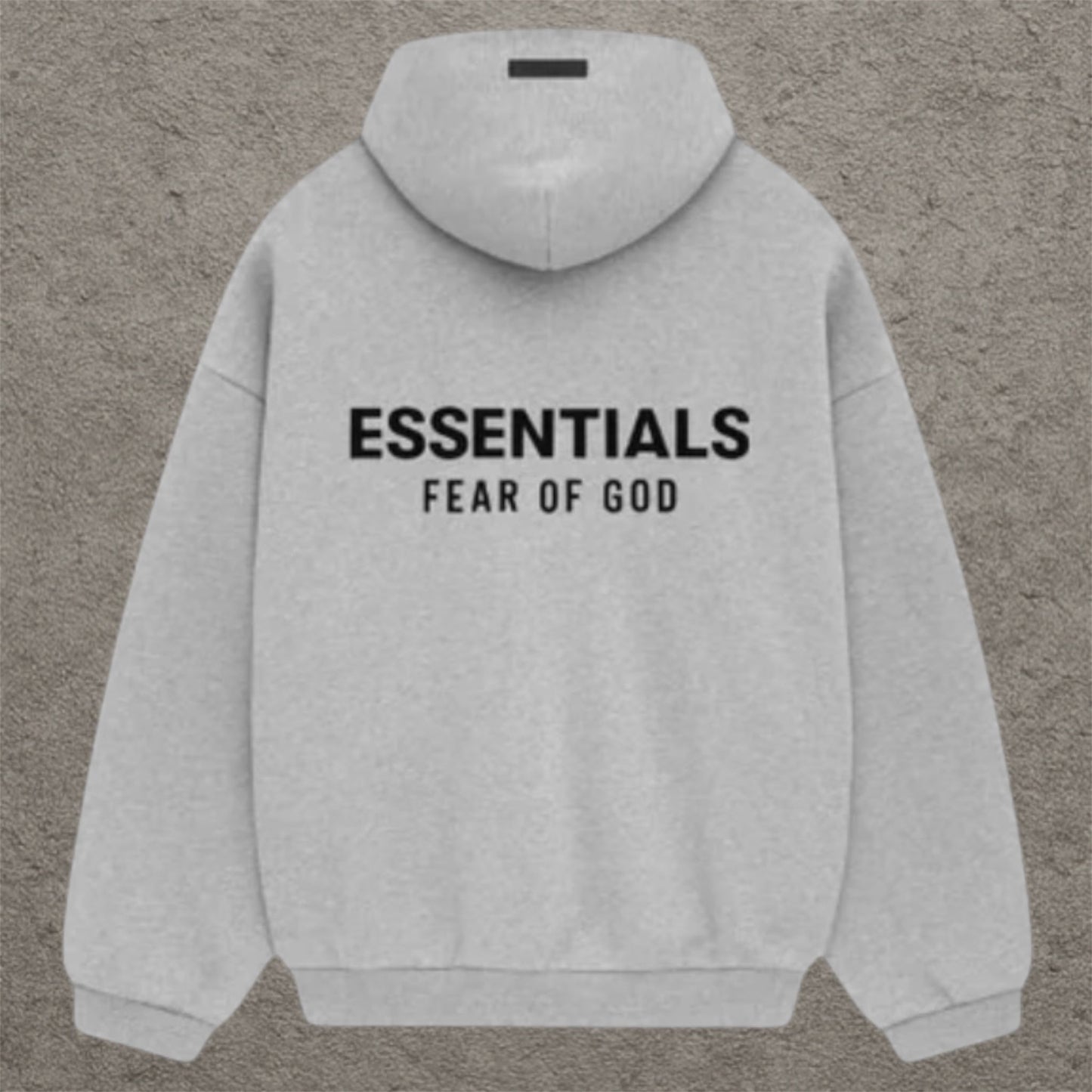 Fear Of God Essentials Pullover Hoodie Light Heather Gray Fleece (FW24)