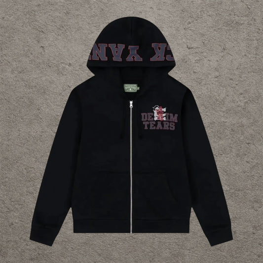 Denim Tears Black Yankees Zip Hoodie