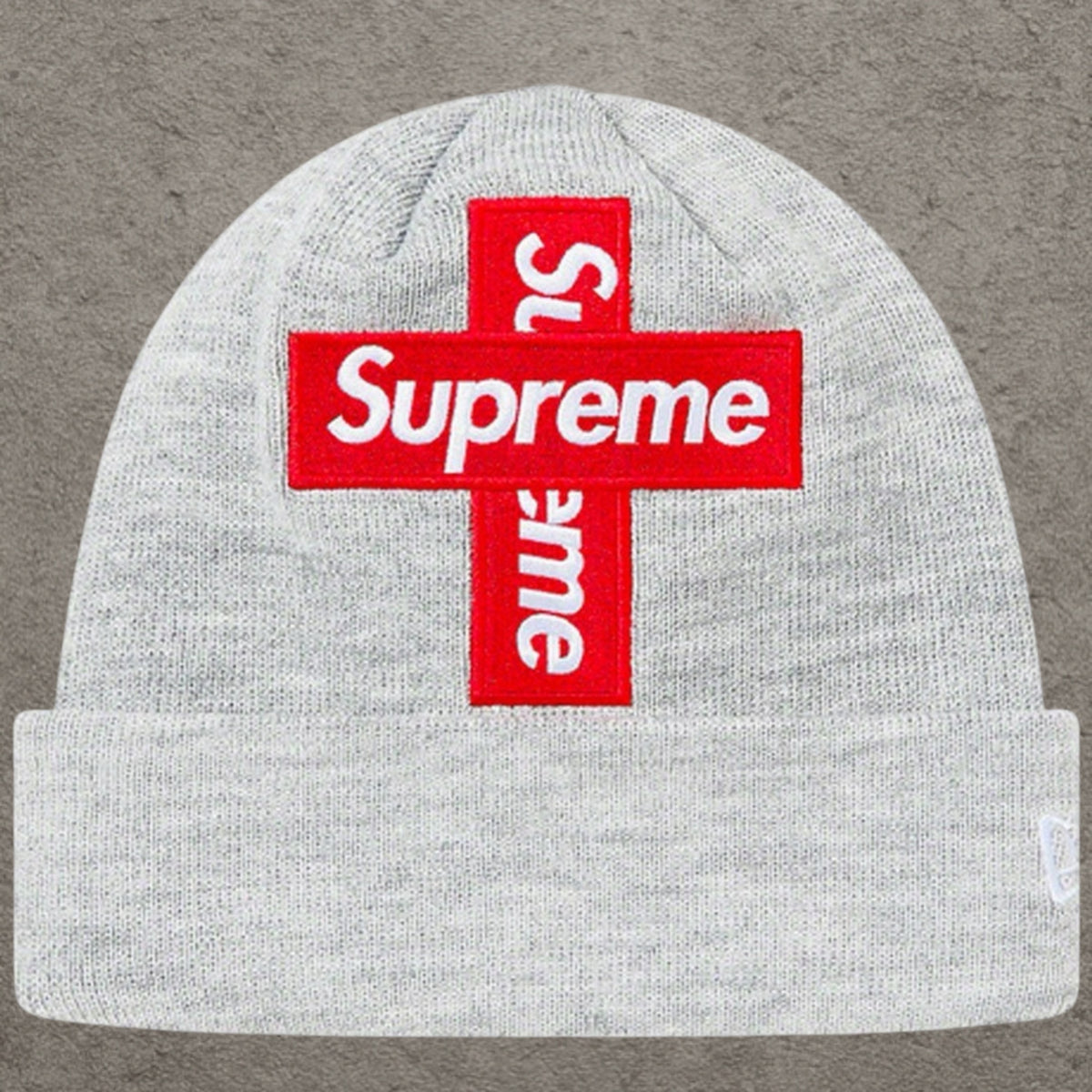 Supreme New Era Crossed Bogo Beanie FW20 Gray