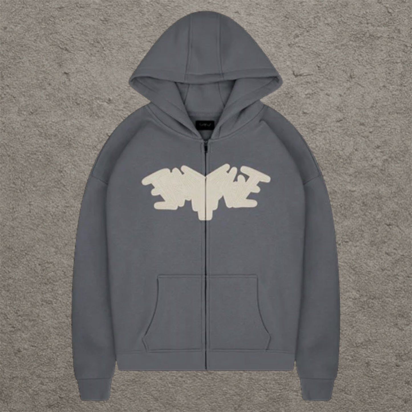 45Keys Patch Logo Zipper Dark grey