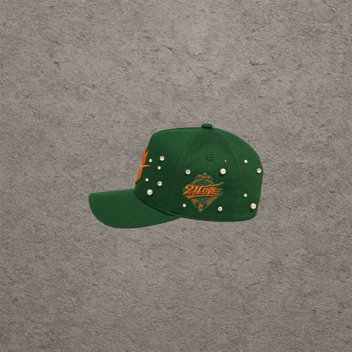 21 Love Worldwide Pearl Cap Green