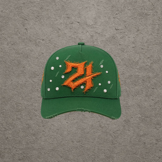 21 Love Worldwide Pearl Cap Green