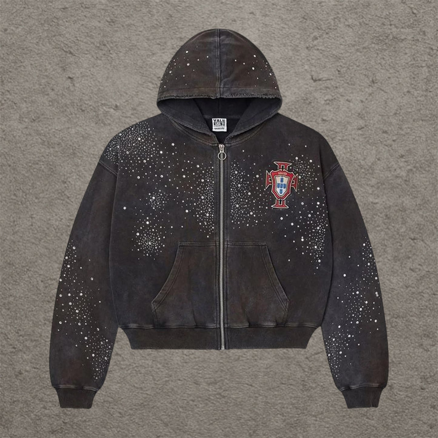 Vale Zip Hoodie Pluto Black/Red