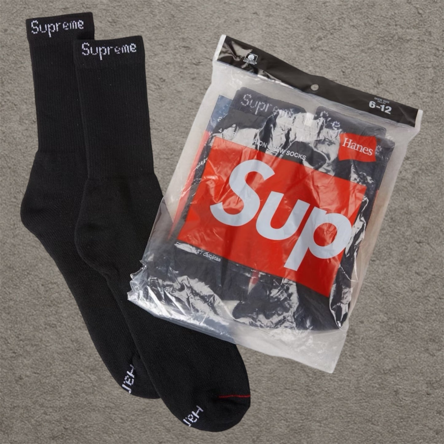 Supreme Sock´s Black (4er Pack)