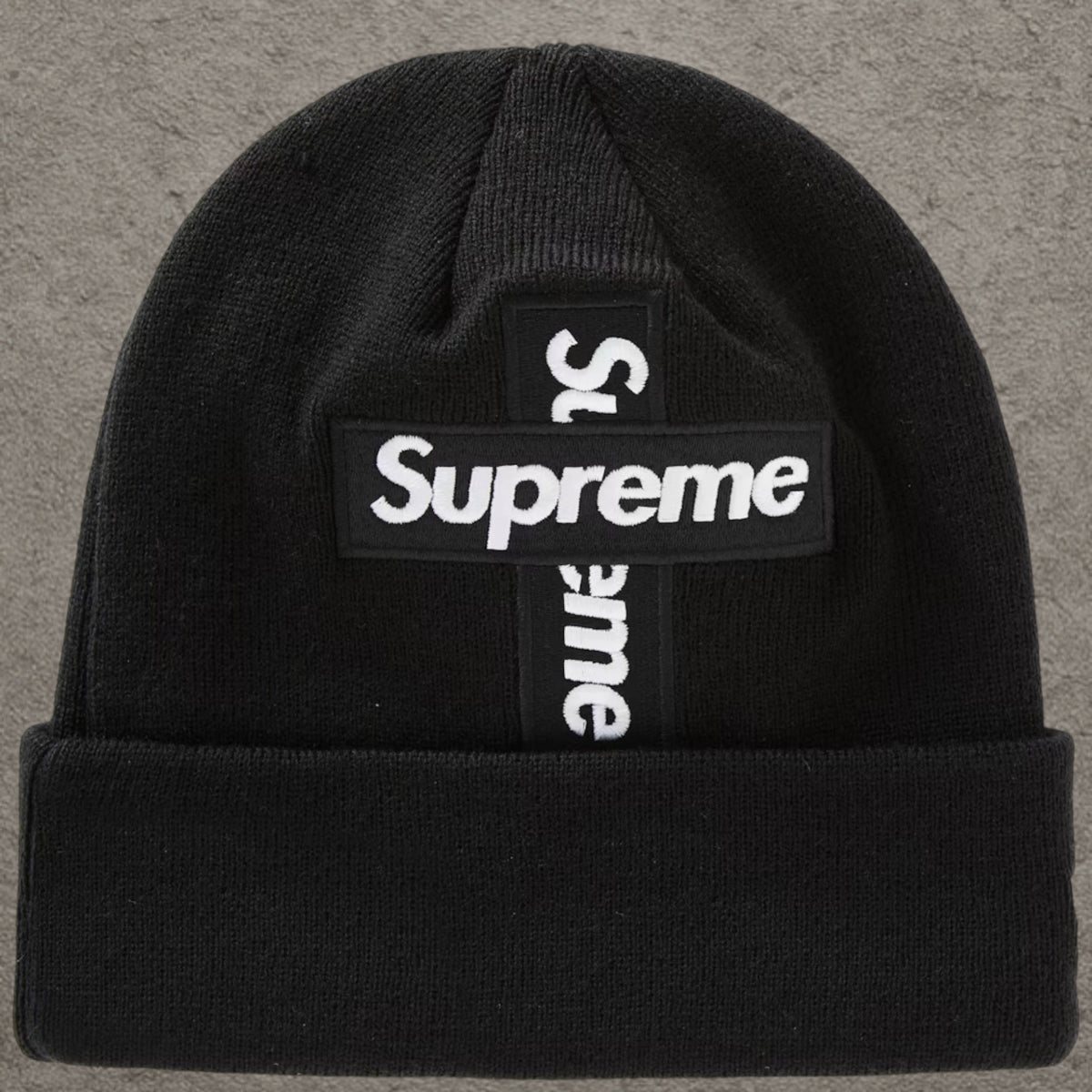 Supreme New Era Crossed Bogo Beanie FW20 Black