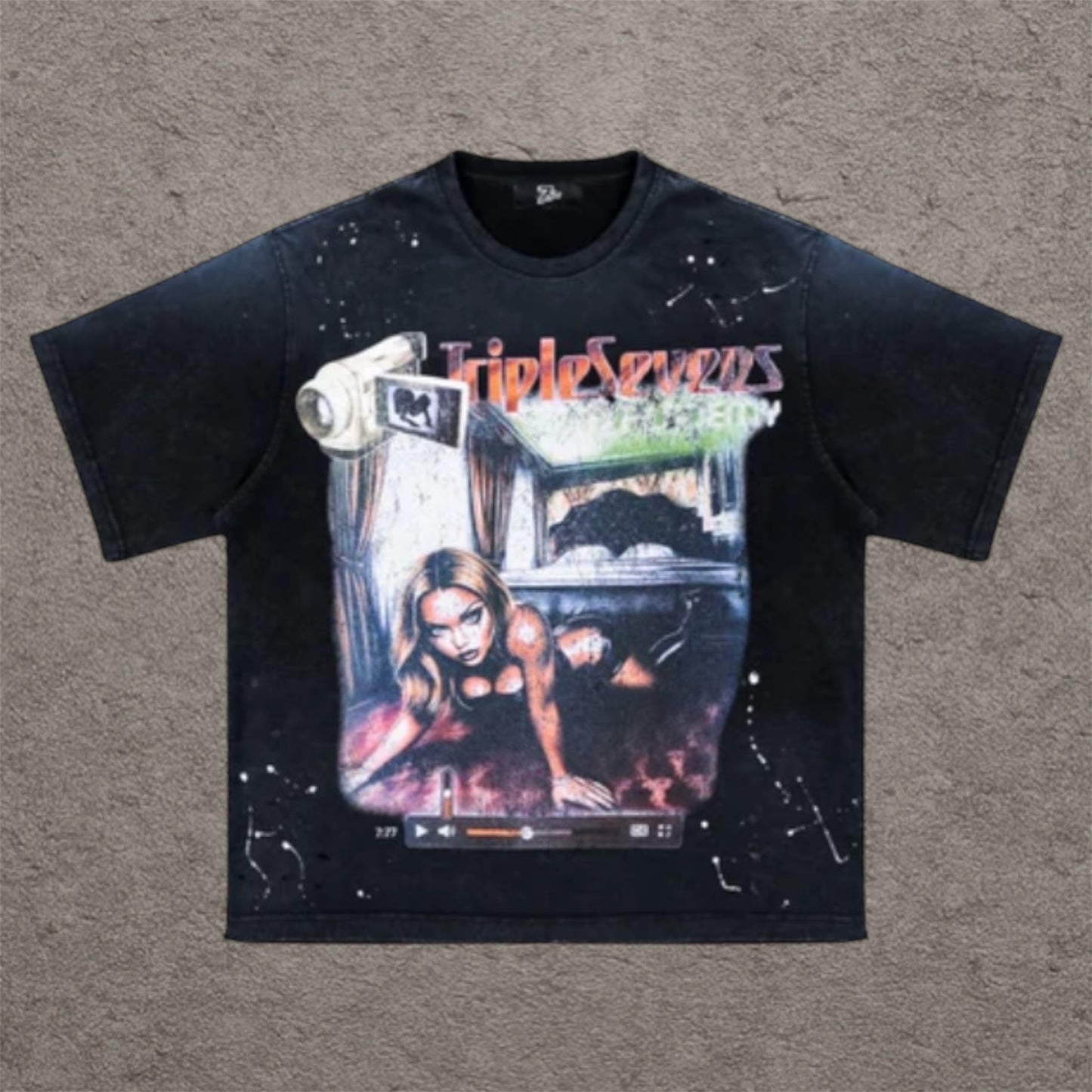 Triple Seven Filmstar Tee Black