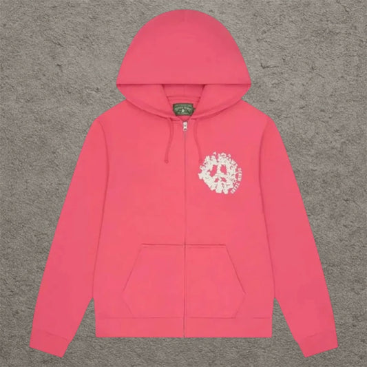 Denim Tears Denim U Zip Hoodie Pink