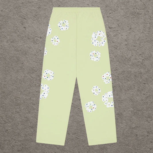 Denim Tears Denim Rhinestone neon Green Sweatpants