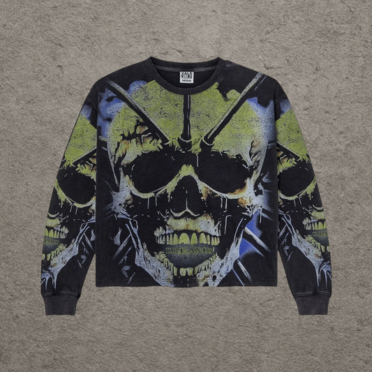 Vale Forever Gravedigger L/S, Black/Green