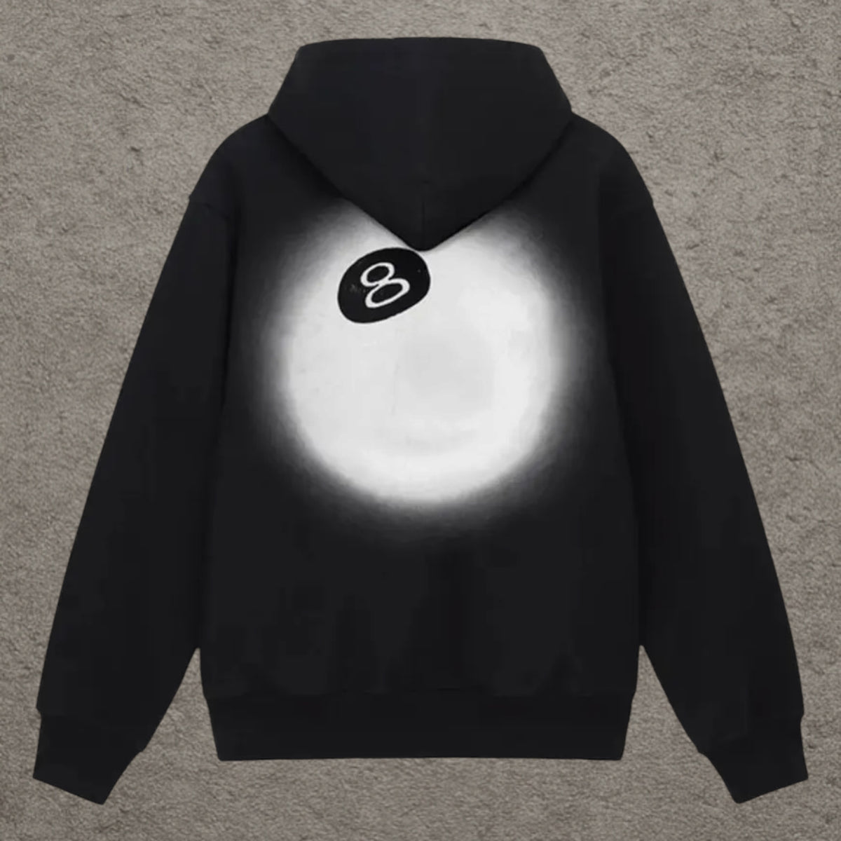 Stussy 8 Ball Fade Hoodie Black