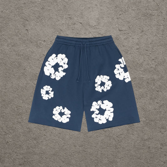 Denim Tears The Cotton Wreath Shorts Navy