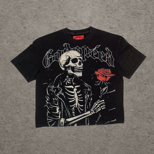 Godspeed Valentine Tee, Black