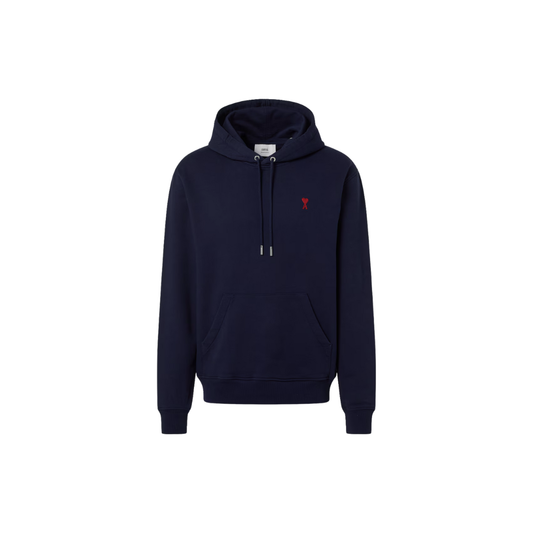 Ami Paris Hoodie Navy