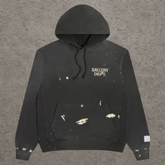 Gallery Dept Paint Logo Hoodie Black